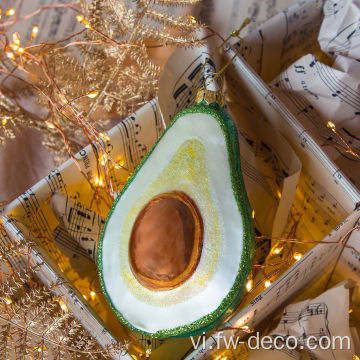 Trang trí bằng thủy tinh Avocado Trang trí cây Giáng sinh